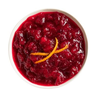 Homemade Thanksgiving Cranberry Sauce in a Bowl